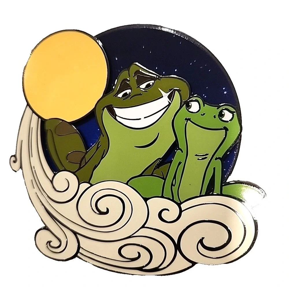 Disney‎ Pin Froggy Tiana and Naveen Moon Jumbo PARIS DLP Artist Proof AP 176758
